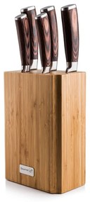 Zestaw noży G21 Gourmet Nature 5 szt. + bambusowy blok