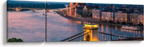Obraz - Panorama miasta, Budapeszt, Węgry (170x50 cm)