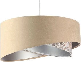 Lampa wisząca SANDERLING beżowa/srebrna