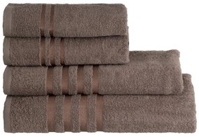Brązowy bawełniany ręcznik frotte 30x50 cm Simple – Casa Selección