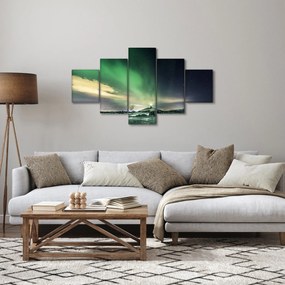 Obraz zorzy polarnej (125x70 cm)