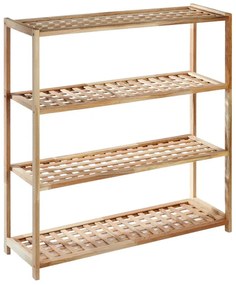 Szafka na buty z litego drewna orzechowego w naturalnym kolorze – Premier Housewares