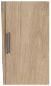 Szafa w dekorze dębu z drzwiami przesuwnymi w naturalnym kolorze 177x200x60 cm Naia – Tvilum