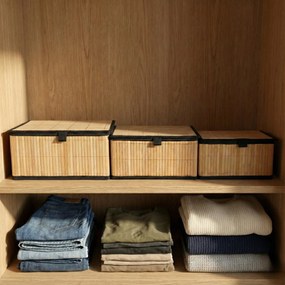 Zestaw zamykanych koszyków w trzech rozmiarach TILVA