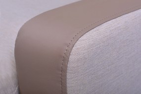 Masseno Narożnik MIRA z funkcją spania i pojemnikiem na pościel Narozniki L, Rozkładana sofa - Beżowy, INARI 22+MADRYT 926