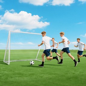 SPORTNOW Bramka 240×90×180 cm – wytrzymała siatka, rama z tworzywa, kotwy