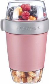 Westmark Trzyczęściowy pojemnik na żywność, 1150 ml, różowy, L