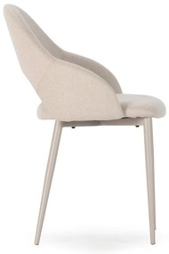 Beżowe tapicerowane krzesła zestaw 2 szt. Lia – Marckeric