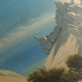 Obraz - Georg Emil Libert, View of Sommerspiret, the Cliffs of Møn, reprodukcje (125x70 cm)