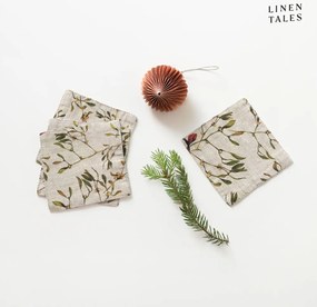 Naturalne podkładki zestaw 4 szt. ze świątecznym motywem – Linen Tales