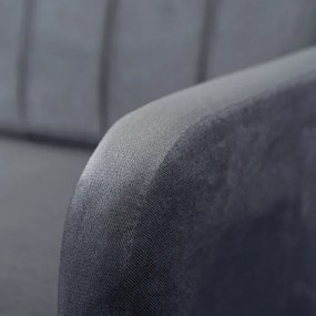 Wersalka Rozkładana z Funkcją Spania LUMO Dwuosobowa Szara do Salonu
