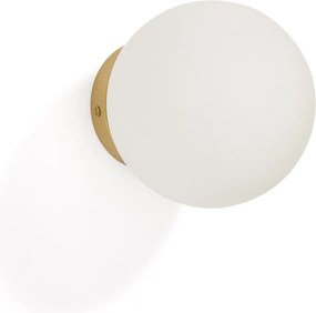 Kinkiet w biało-złotym kolorze ø 15 cm Brisia – Kave Home