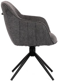 Zestaw krzeseł obiadowych z mechanizmem powrotnymHC-536 GREY2, 2 szt.