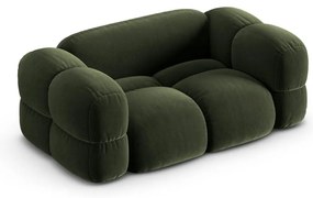 Zielona aksamitna sofa 180 cm Loretto – Cosmopolitan Design