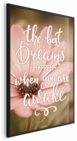 Plakat Best dreams 60x90 cm z ramą czarną bez marginesu ARTGEIST B