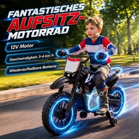 AIYAPLAY Elektryczny motocykl dla dzieci HONDA CRF 450R 12 V Motocross z silnikiem 35 W, akumulatorem litowo-jonowym, tylnym zawieszeniem, 12-calowymi kołami | Aosom PL