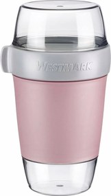 Westmark Trzyczęściowy pojemnik na żywność, 1150 ml, różowy, L