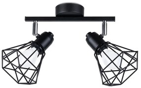 Czarna lampa sufitowa ø 10 cm Varpu – Nice Lamps