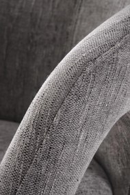 Krzesło popielaty obrotowe, K550 nowoczesne, do jadalni, salonu, biura