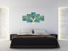 Obraz – Magiczne drzewo ze spiralami (125x70 cm)
