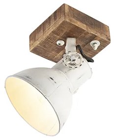 Industrialny reflektor biały z mango 18 cm - Mangoes