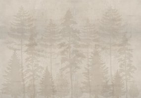 Fototapeta - Beżowy las w betonie (196x136 cm)