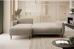 Narożnik BONO z funkcją spania Drewniane nóżki Eleganckie podłokietniki Głębokie siedzisko Lewa strona Barrel 09