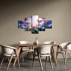 Obraz - Grzyby w pełni księżyca, grafika (125x70 cm)
