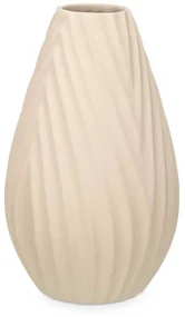 Ceramiczny wazon DIAGONAL STRIPE, beżowy