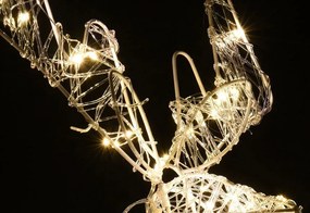 Figurka dekoracyjna podświetlana, motyw renifera, 80 LED, 80 cm