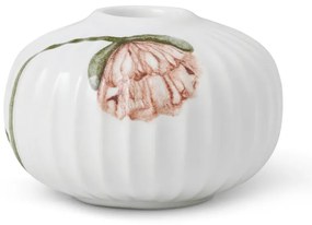 Biały porcelanowy świecznik Kähler Design Poppy, ø 7,5 cm