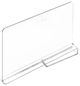 Przezroczysta przegroda na półkę iDesign The Home Edit, 4,5x25,9x30,9 cm