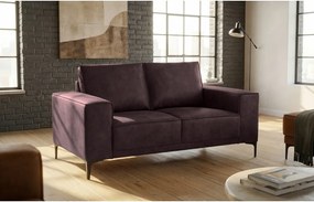 Brązowa sofa z imitacji skóry 164 cm Copenhagen – Scandic