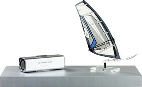 Półka ścienna Stylist Volato, 40 cm, srebrna