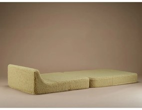 Zielony fotel dziecięcy z materiału bouclé Flipster – Wigiwama