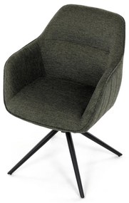 Zestaw krzeseł obiadowych z mechanizmem zwrotnymHC-536 GRN2, 2 szt.