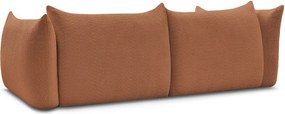 Pomarańczowa sofa z materiału bouclé 286 cm Azra – Bobochic Paris