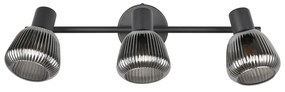 Czarna lampa punktowa ø 10 cm Tarifa – Trio