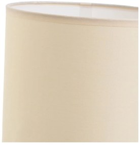 Ceglasto-kremowa lampa stołowa z tekstylnym kloszem (wysokość 39 cm) – Casa Selección