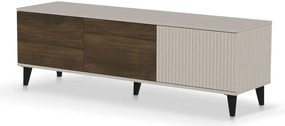Szafka lamelowana rtv orzech + kaszmir D6-P72