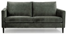 Zielono=szara sofa z aksamitnym obiciem Scandic Adagio, szer. 153 cm