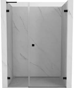 Mexen Lunar-B L drzwi prysznicowe uchylne prawe 115 cm, transparent, czarne - 832SL-115-050-70-00-P