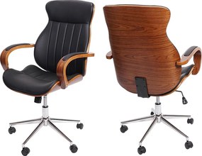 Krzesło biurowe MCW-H39,  czarne