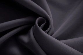 Ciemnoszara zasłona OXFORD 140x250 cm Zawieszanie: Taśma z wiązaniami