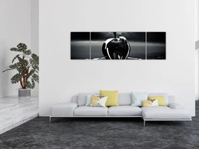 Obraz czarnego jabłka (170x50 cm)