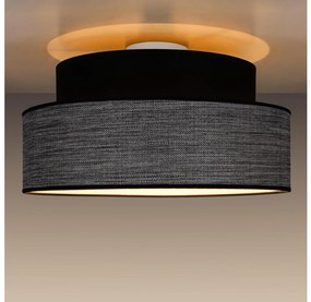 Plafon GRACE 1xE27/60W/230V śr. 40 cm czarny/szary