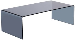 Stolik kawowy z giętego dymionego szkła hartowanego - Czarny - ALONZO