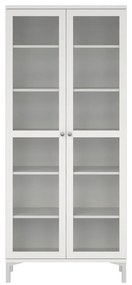 Biała witryna 89x203 cm Roma – Tvilum