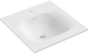 Mexen Vela umywalka wpuszczana w blat 46 x 46,5 cm, biała mat - 25234501