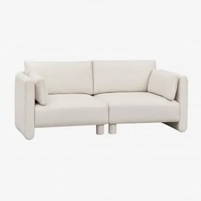 Dwuczęściowa Sofa Modułowa Z Tkaniny Artemisa Bouclé Tkanina Bouclé W Kolorze Kremowo-beżowym - Sklum